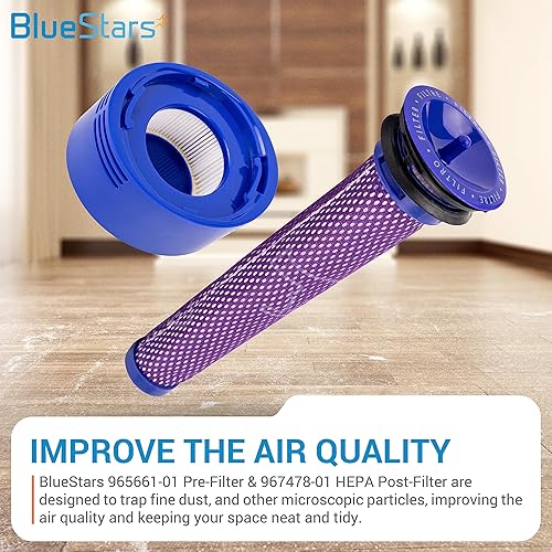 Miniatura 2 de BlueStars Kit de reemplazo de prefiltro 965661-01 y filtro HEPA 967478-01 para Dyson V7 V8 Animal Absolute V8 Motorhead V7 Gatillo  Repuesto