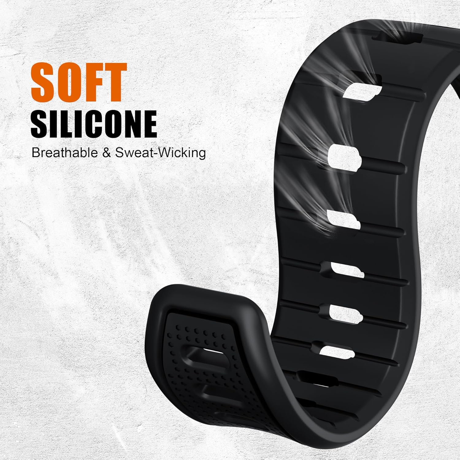 Silicone Band for Samsung Galaxy Watch Ultra Bands 47mm Men/Women,Waterproof Soft Sport Strap Compatible with Samsung Watch Ultra Band for Men/Women Breathable Replacement Correa Reloj