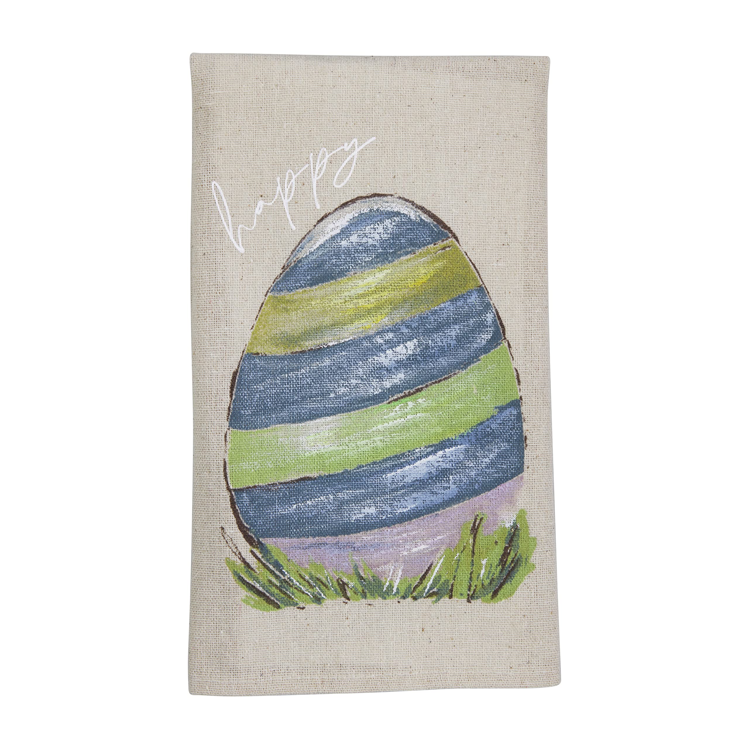 Mud Pie Painted Easter Towel, Egg, 14