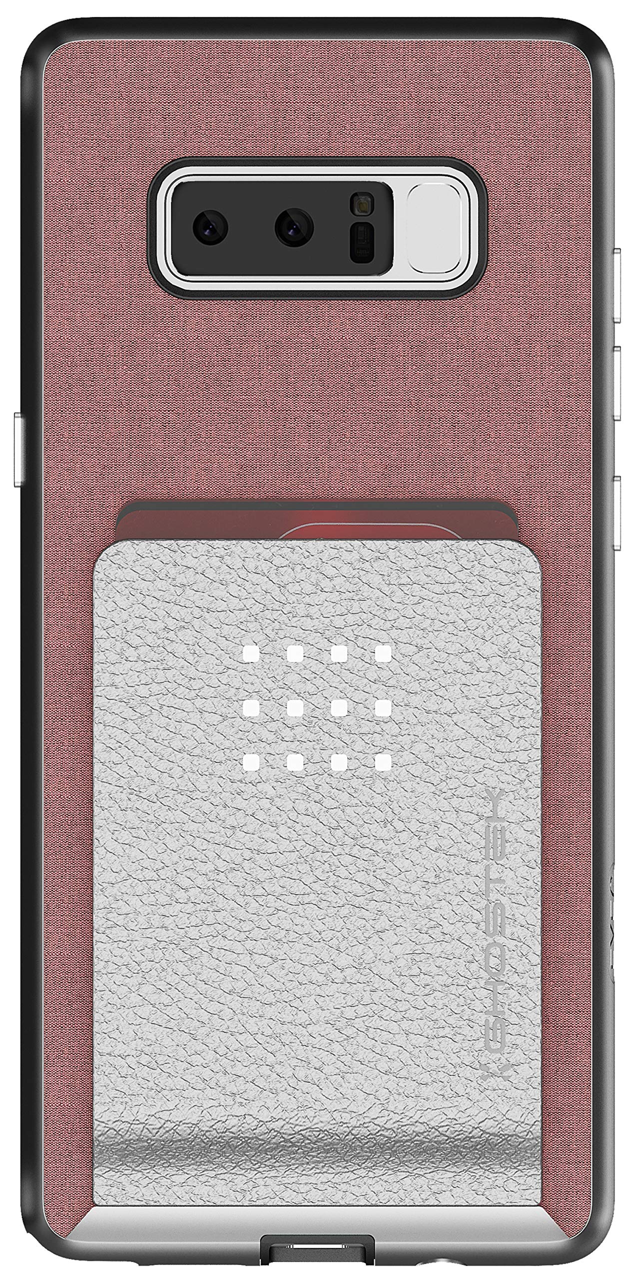 GhostekExec 2 Series Leather Wallet Case Modern Ultra Thin Designed for Galaxy Note 8 | Pink