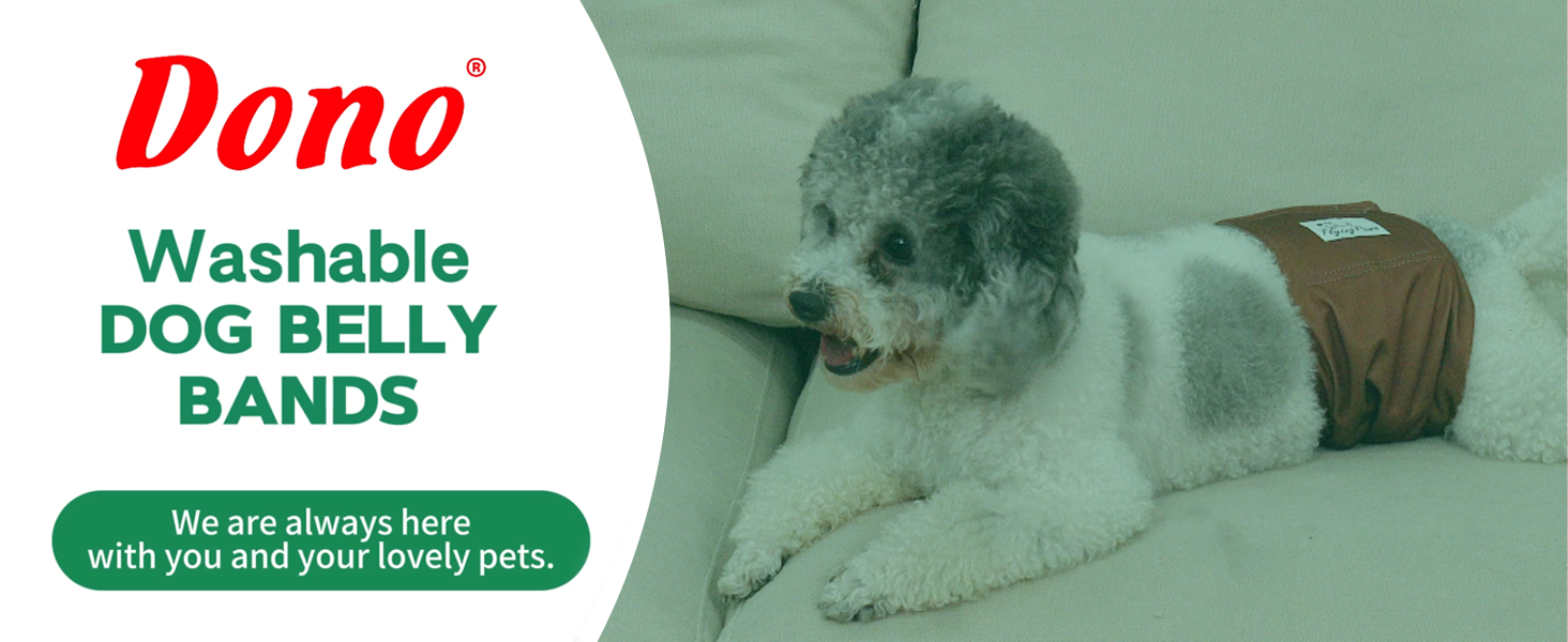 Dono Reusable Male Dog Belly Bands-Dog Nappies for Dogs in Heat,Dog Diapers  for Incontinence,Surgery,Traveling,3pcs : Amazon.co.uk: Pet Supplies