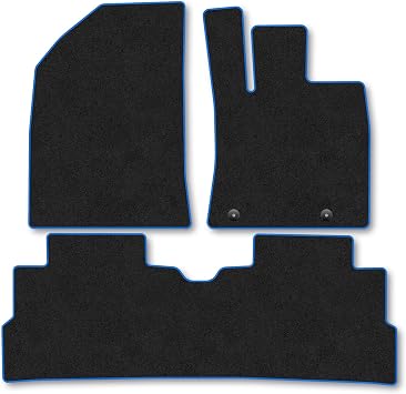 BYD Dolphin Surf 2023+ Carpet Car Mats | Blue Edge Trim Tailored Fit Floor Mats Full Coverage Protection Accessories Easy Clean Anti Slip Made in the UK