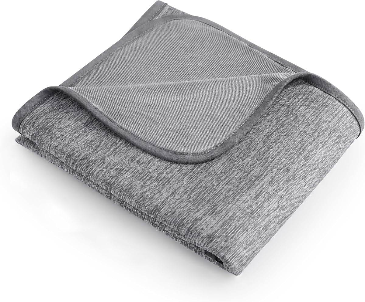 Bedsure Manta refrescante Twin XL, elementos esenciales para el dormitorio de verano, 60 x 90 | Para personas que duermen calientes, para universitarios, niñas, manta de sábana fría con rayón derivado del bambú, capa fresca para la cama