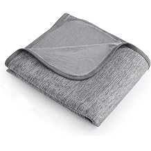 Bedsure Cooling Blanket Twin XL for Hot Sleepers, Summer Dorm Room Essentials for Guys Girls, Cold Sheet Blanket with Rayon Derived from Bamboo, Ice Cool College Dorm Bedding Twin Size Bed, 60x90