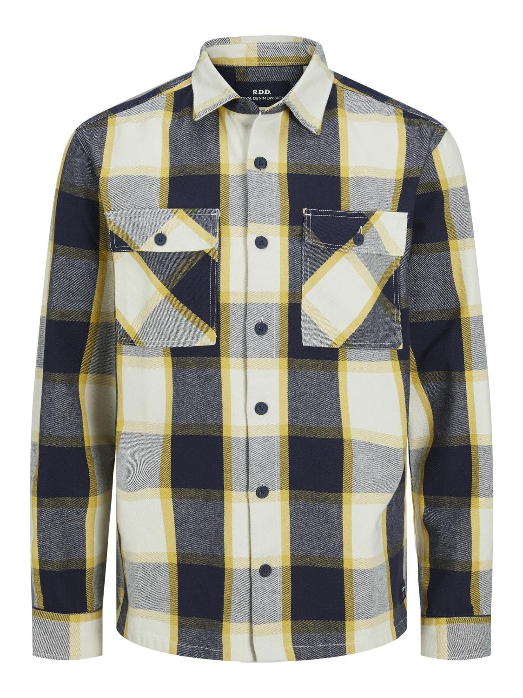 JACK & JONES Men's Rddbrady Check Overshirt L/S Sn Casual Shirt