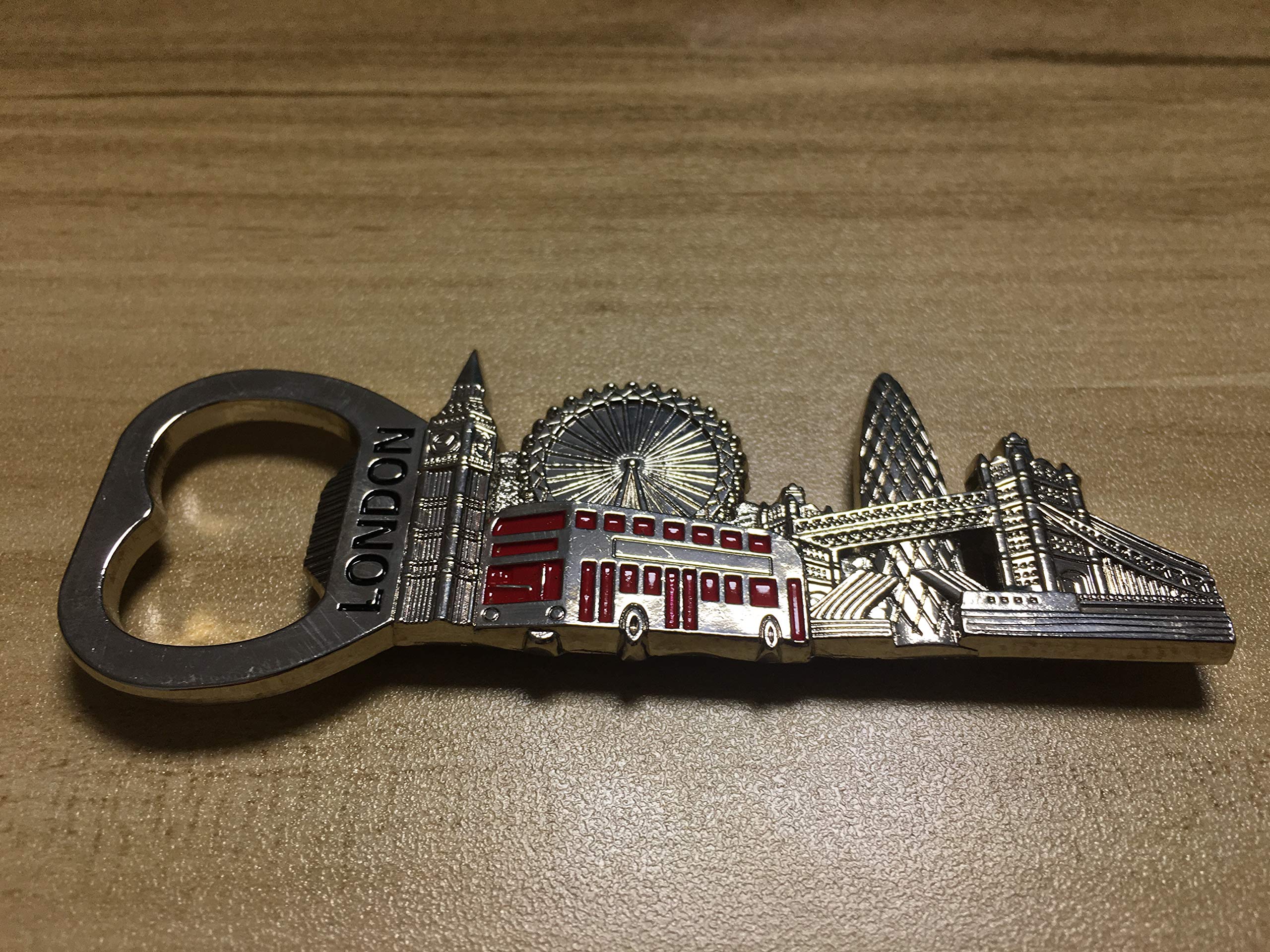 3D London UK - Apribottiglie con magnete per frigorifero, regalo per souvenir, decorazione per la casa e la cucina, adesivo magnetico Londra Inghilterra