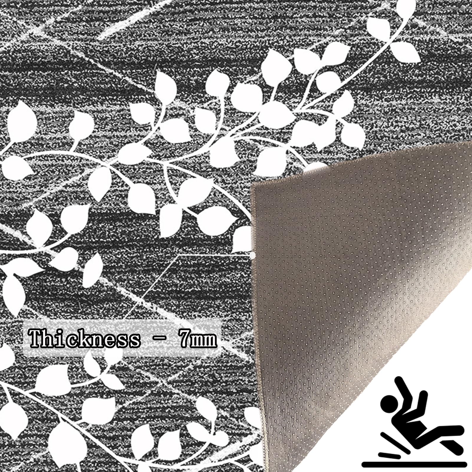 Długie dywaniki do korytarza, antypoślizgowe maty kuchenne 80 x 500 cm zmywalny dywanik do korytarza, dywanik do przedpokoju, maty do wejścia kuchnia pralnia sypialnia