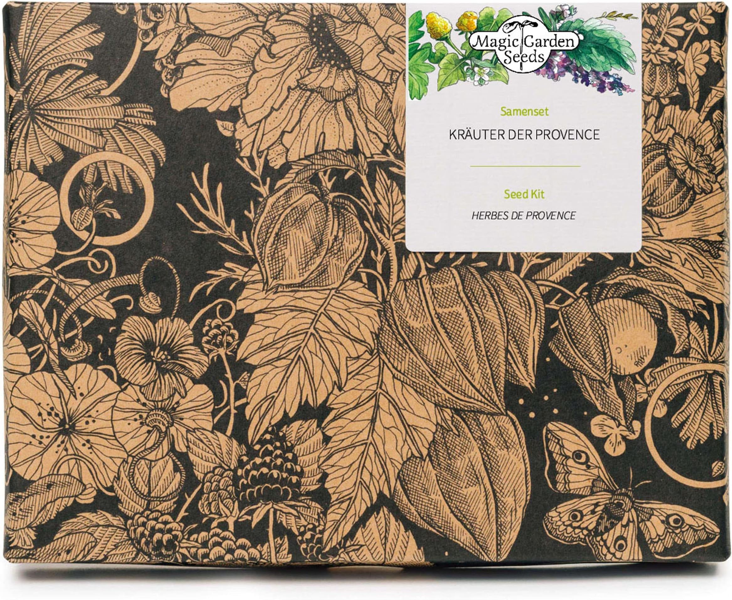 Herbes De Provence - Seed kit Gift Box with 7 Varieties to Grow The Classic French Kitchen herb Mix