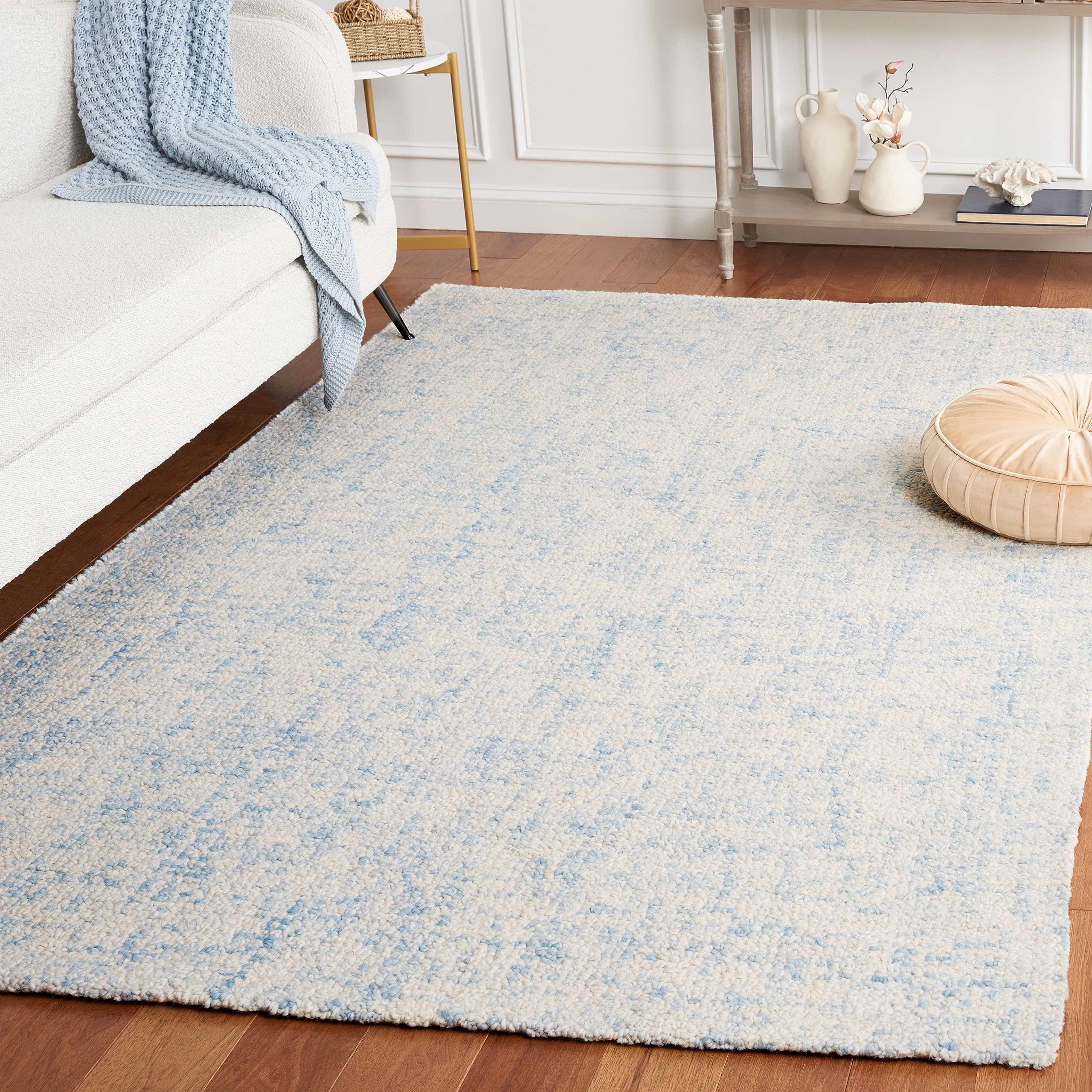 Tapis à poil court 122 X 183 cm pour chambre cocooning
