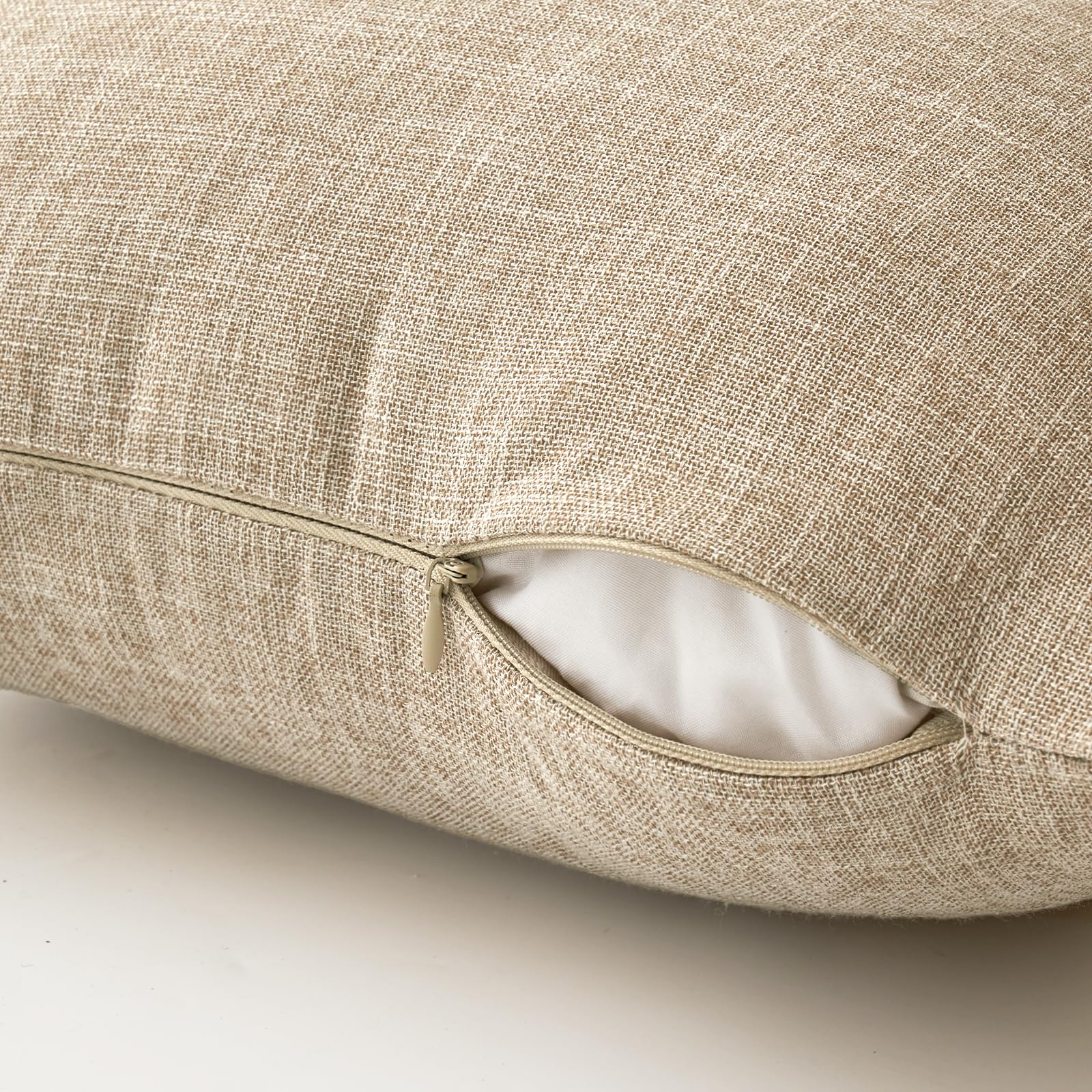 ANRODUO 2 Federe Decorative In Lino Naturale, Colore Azzurro Neutro, Stile Bohémien, Morbide, 45x45 Cm, Per Cuscini Da Divano, Camera Da Letto, Soggiorno