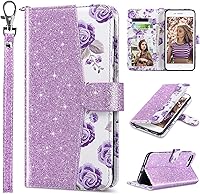Vista 17 de ULAK Funda tipo cartera compatible con iPhone 7 Plus/8 Plus, piel sintética de alta calidad con tarjetero para mujer, función atril, funda Borgoña