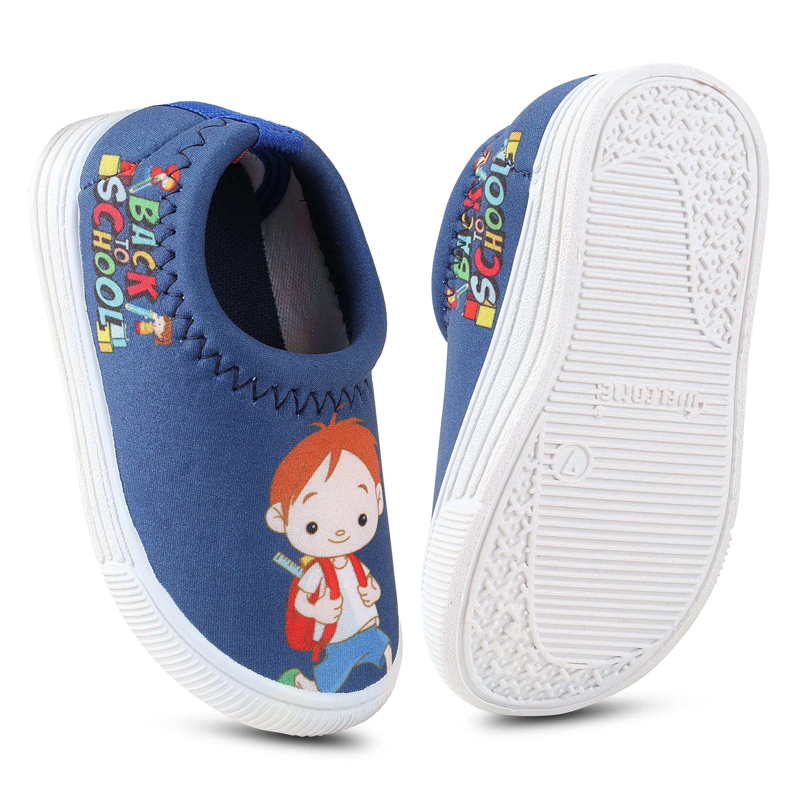 URJO 1160 Unisex Kids Shoes | Breathable, Lightweight & Durable | Memory Foam Comfortable Fit Shoes Boys & Girls School-BOY_Multi_9 2