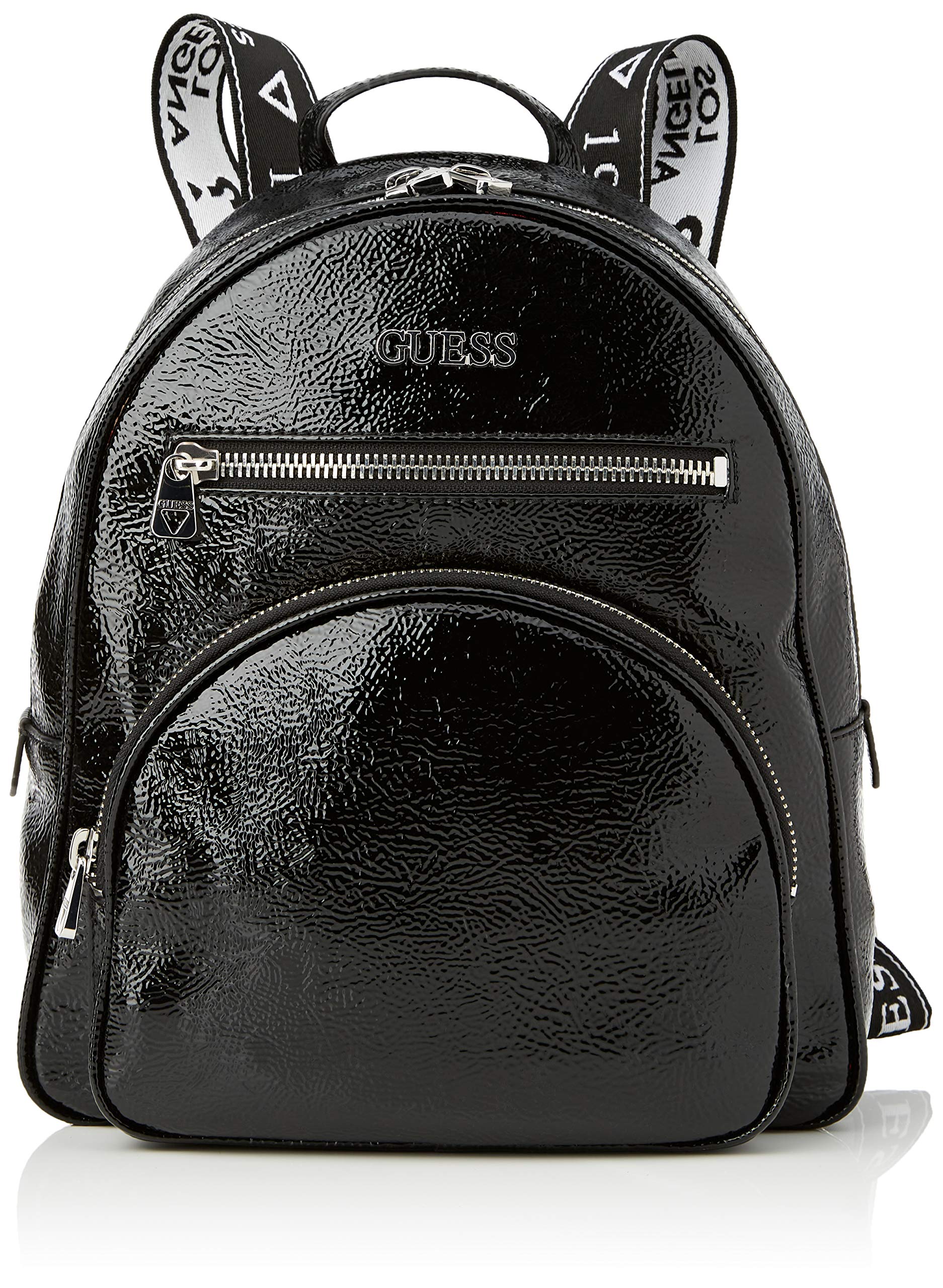 Guess Womens New Vibe Large Backpack Crossbody Bags Black 28x34x12