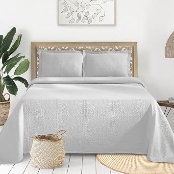 Blue Nile Mills Matelasse Bedspread