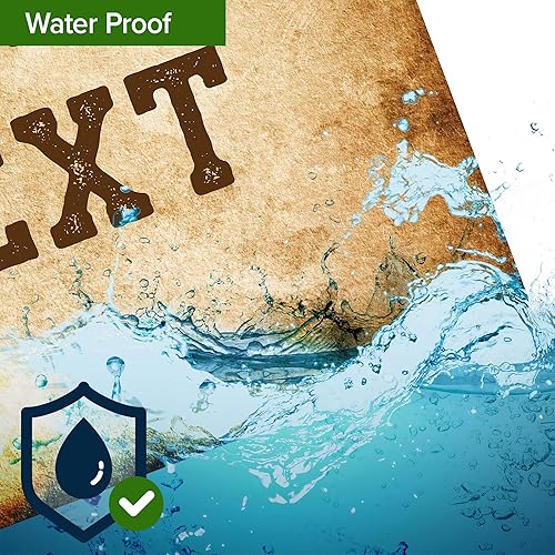 Miniatura 190 de My Sign Center - Letrero personalizado, 11 colores de fuente, 13 estilos de fuente, 4 opciones de agujero, 22 tamaños, 8 x 32 pulgadas, sin óxido,