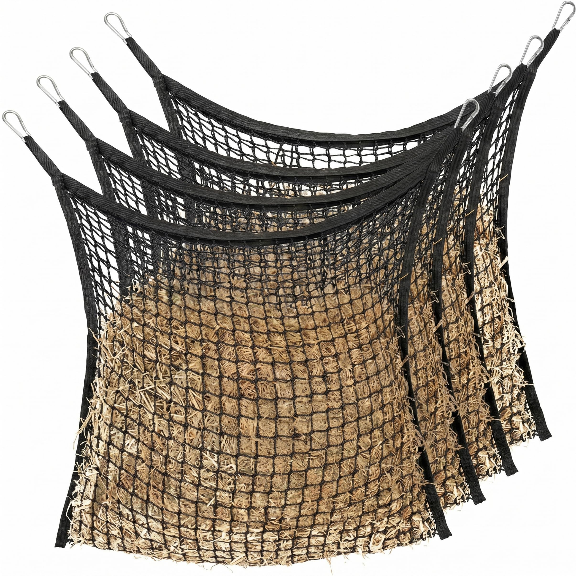 Mangeoire chèvres et filet à foin chevaux 35.43X31.50" slow feeder, lot de 4