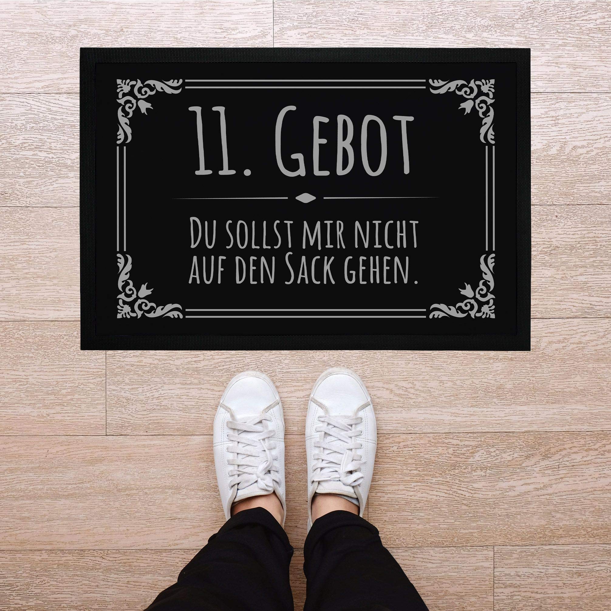 MoonWorks Fußmatte Mit Hodor-Spruch – 60x40 Cm, Rutschfest & Waschbar, Für Drinnen & Draußen