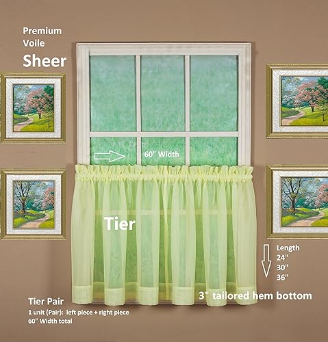 Vista 664 de Today's Curtain - Cortina Emelia de gasa original, panel de 84 pulgadas, negro, 60 pulgadas de ancho x 84 pulgadas de largo