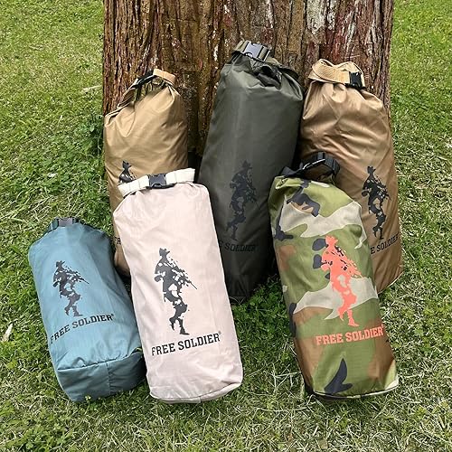 Miniatura 9 de FREE SOLDIER Lona de camping impermeable portátil multifuncional para acampar al aire libre, toldo de viaje, refugio para mochileros, lona para
