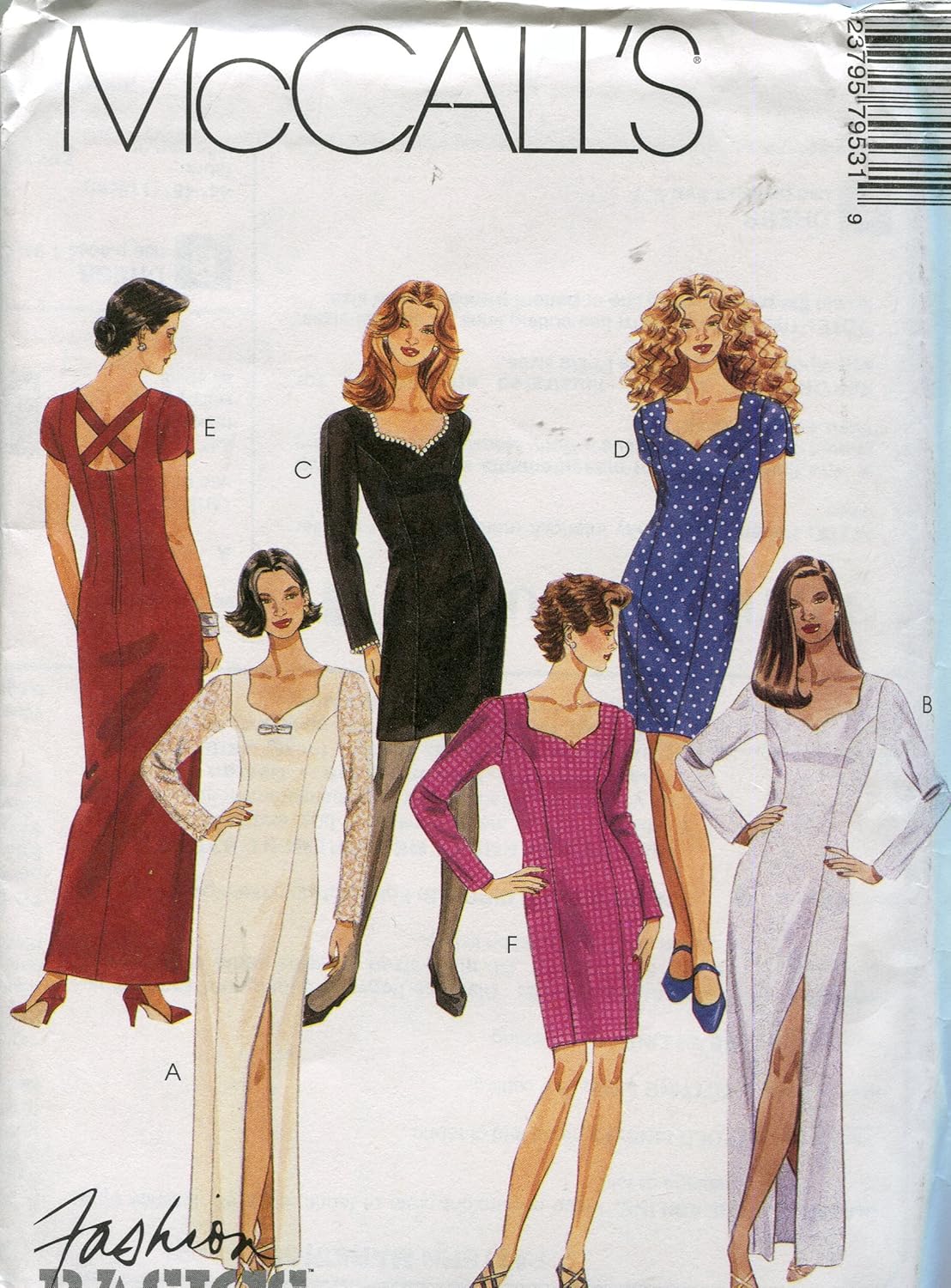 McCall's Fashion Basics Pattern 7953 ~ Lined Dress in Two Lengths ~ Sizes 18, 20, 22