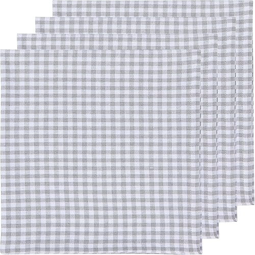 Miniatura 6 de Now Designs Second Spin Carbón vegetal, 85% algodón reciclado, 15% poliéster reciclado, 20 pulgadas de ancho x 20 pulgadas de largo, juego de 4