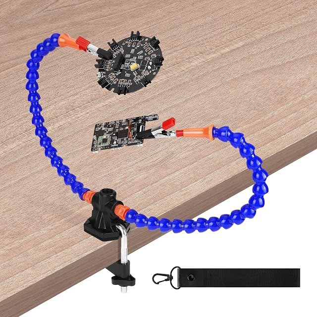 Flexible Helping Hand Third Hands Tool Solder Accessories Soldering clamp (Two Hands)