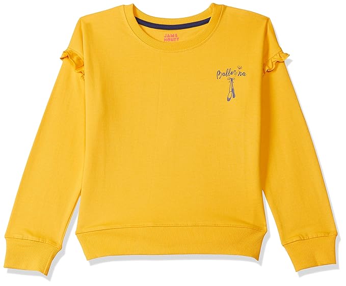 Amazon Brand - Jam & Honey Girls Lightweight Sweatshirt