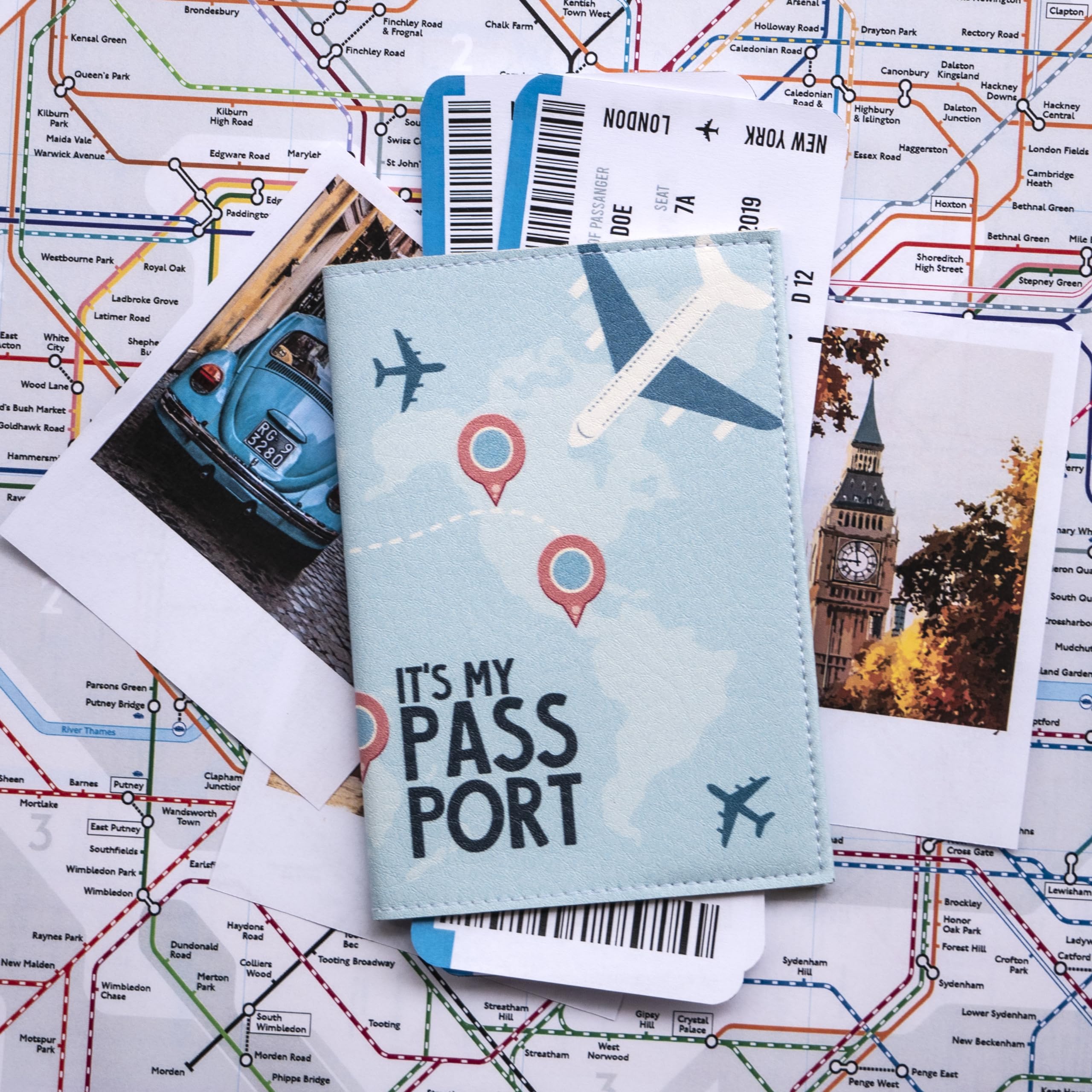Funda para Pasaporte para niños, Mujeres y Hombres, Bonito Soporte para Pasaporte de Viaje