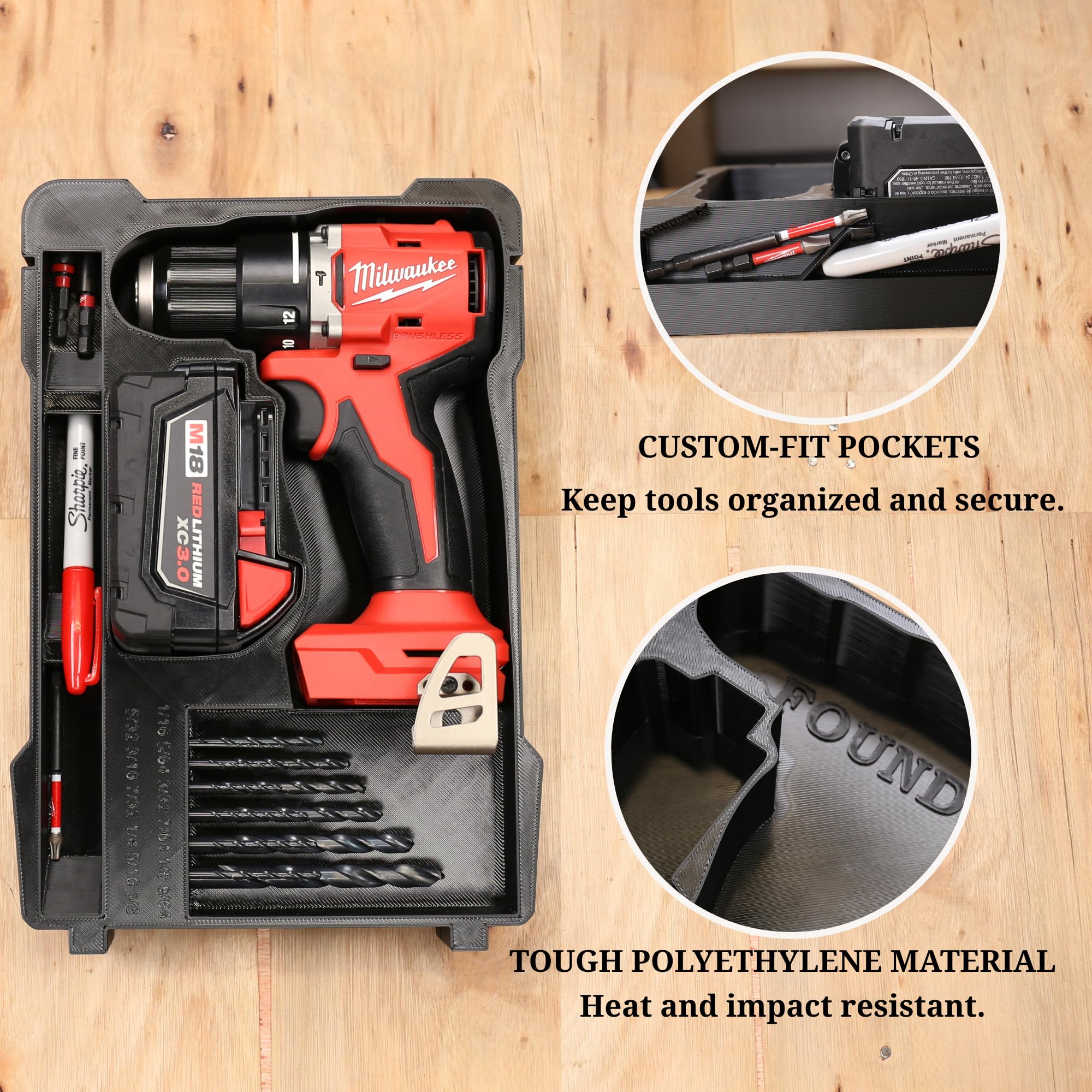 Insert for Milwaukee M18 Brushless 1/2" Hammer Drill Driver 3602-20 — Amazon image 5