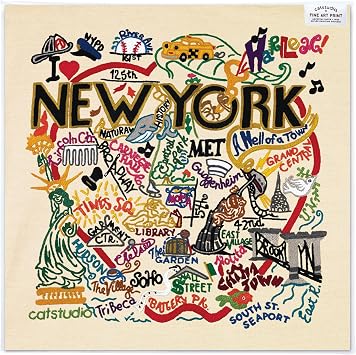 Catstudio New York City Fine Art Print, 8x8, Gallery Wall Art