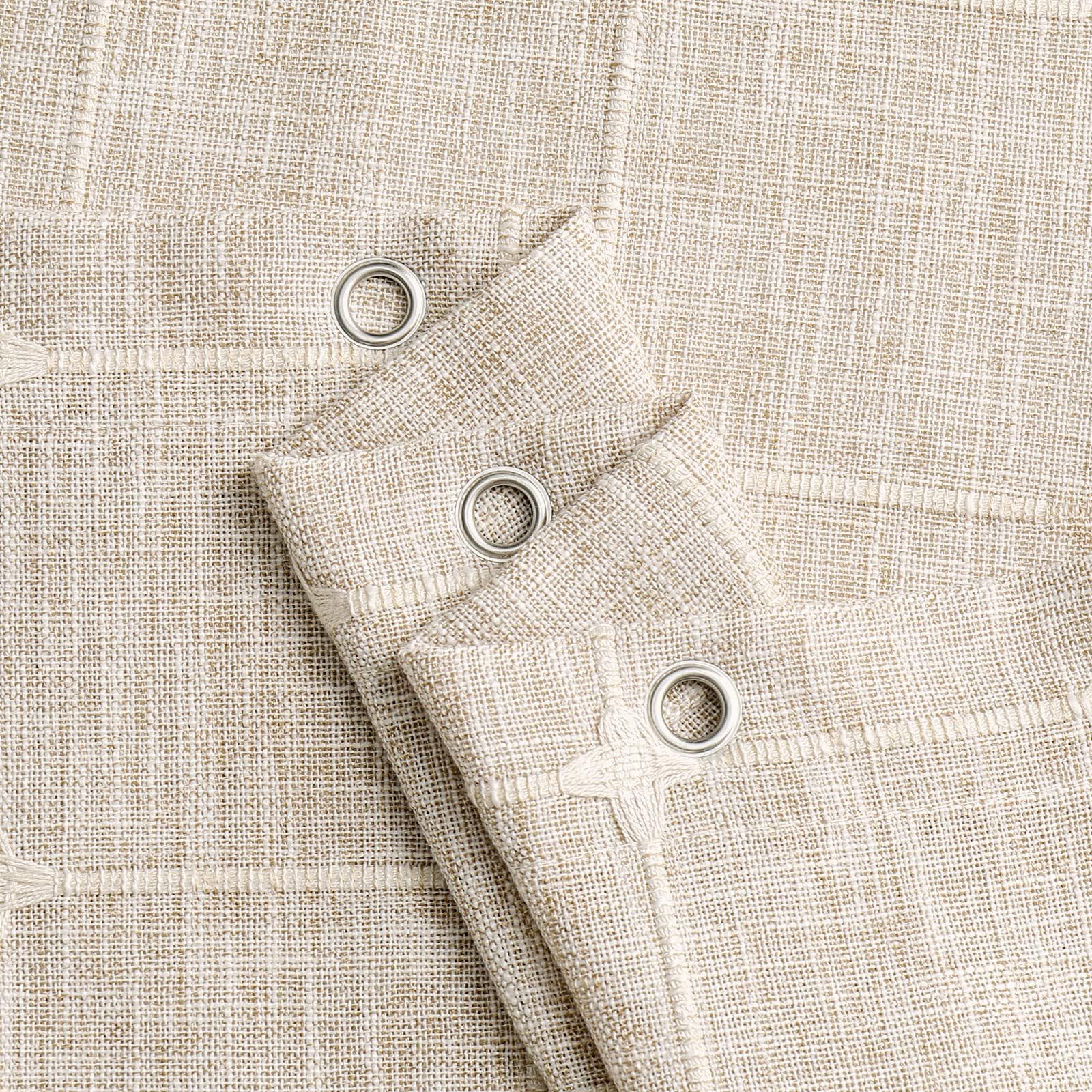 KIZAMI Rideau de Douche à Pompons 457 × 183 cm, Rideau de Douche de Style bohème, Rideau de Douche en Polyester, Rideau de Douche à Carreaux Jacquard imperméable pour la décoration de séparation