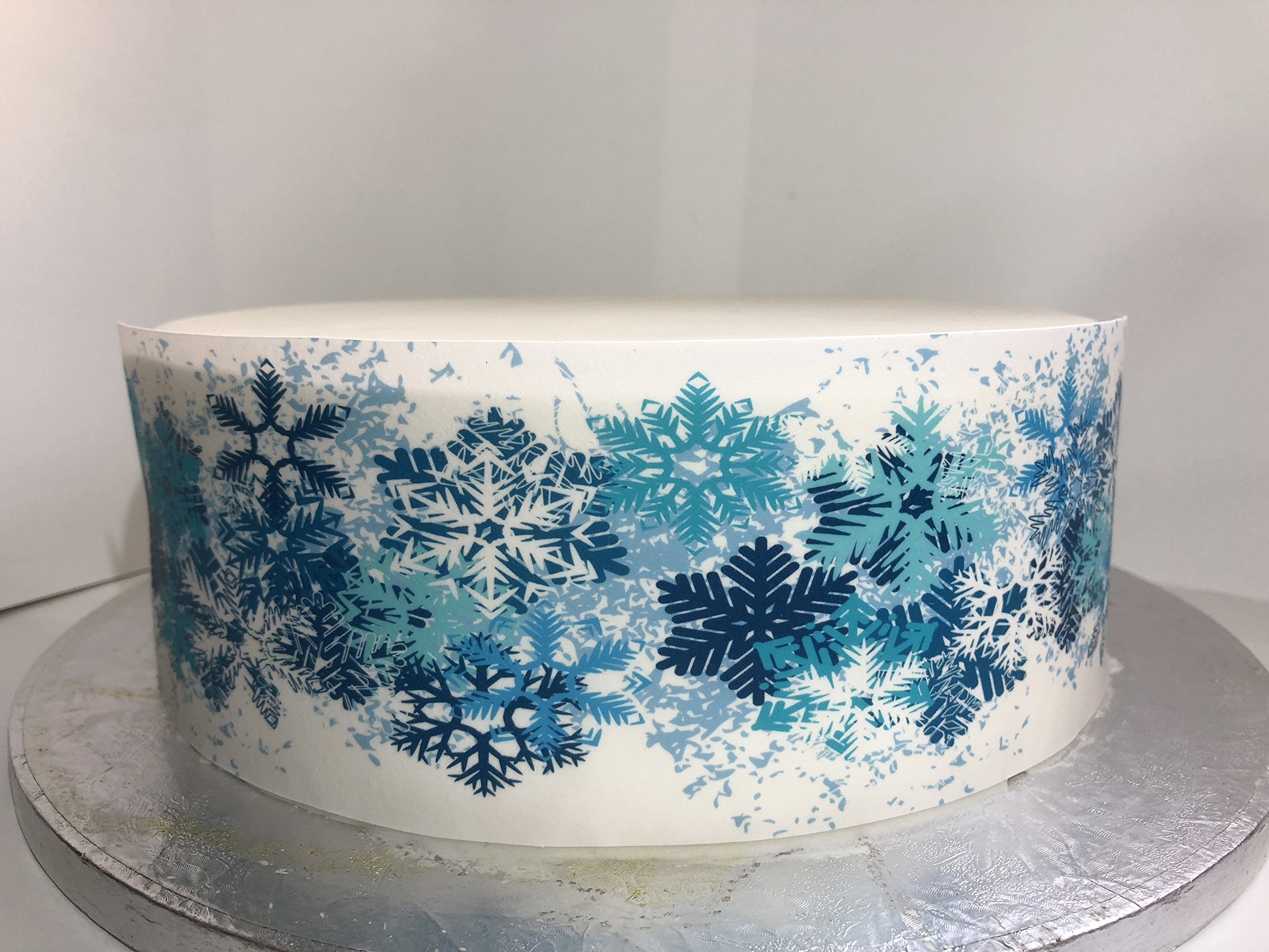 Frozen Scene Edible Wafer Paper Cake Toppers With 50 Mixed Colour