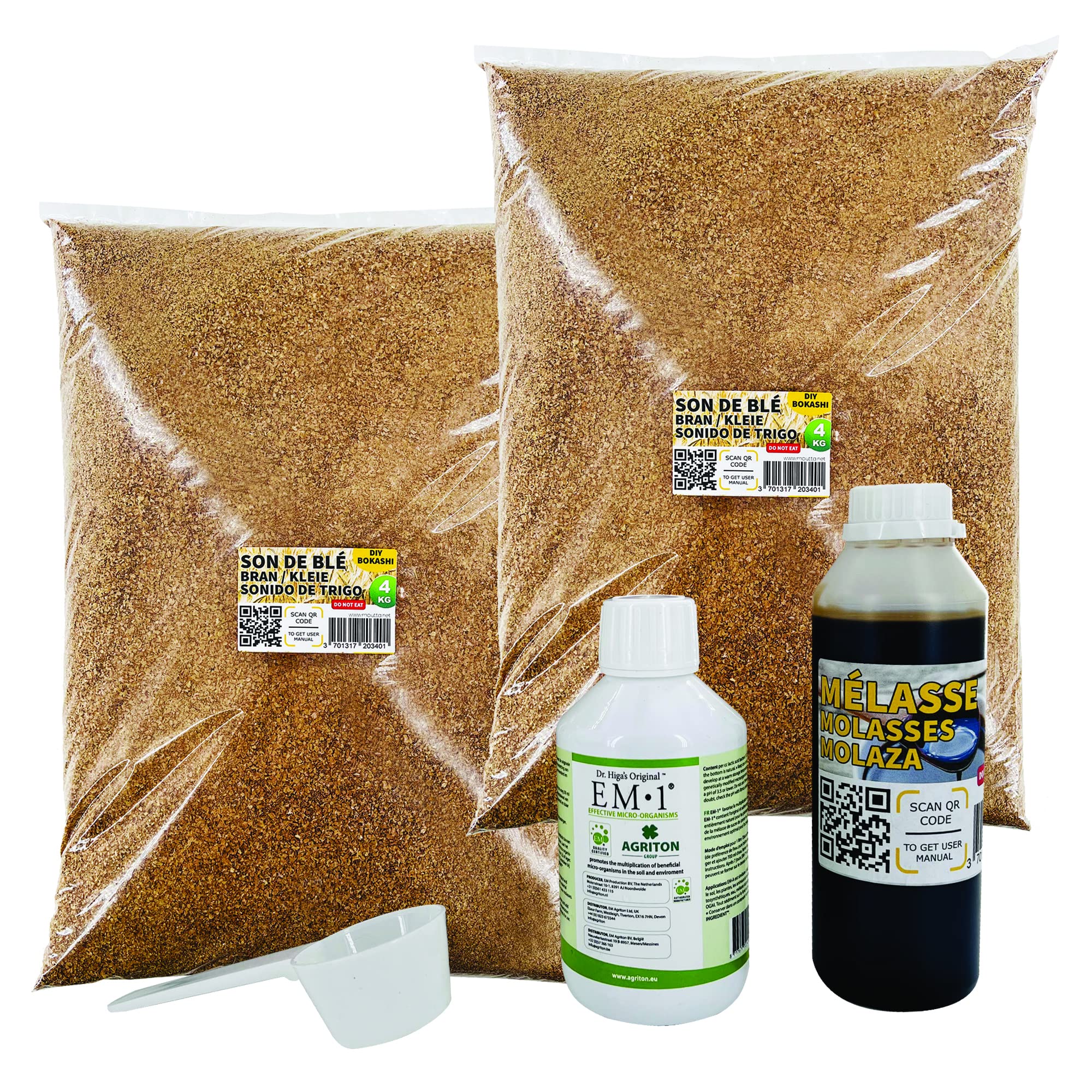 WormBoxMoutta | DIY Kit | Make your Bokashi activator/starter/compost/Up to 8 kg