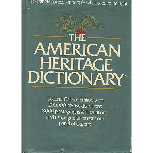 The American Heritage Dictionary: Second College Edition