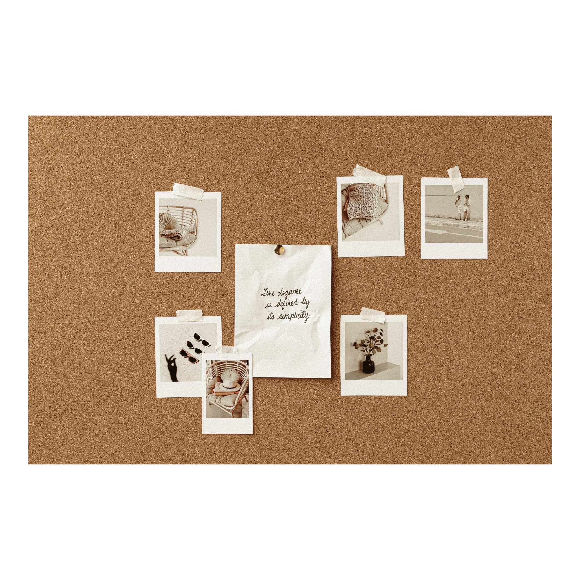 Materia Prima Tablero de Corcho para Manualidades 91,5 x 61 cm Grosor 10 mm