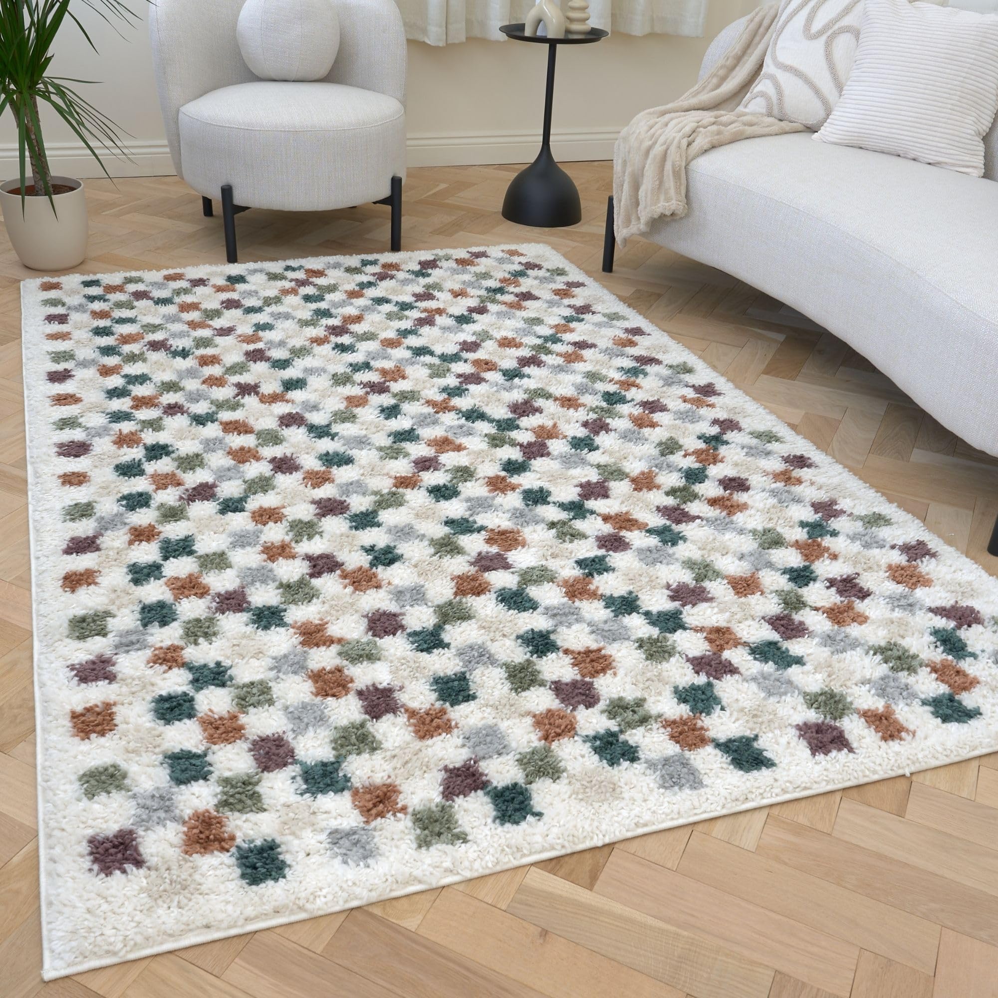The Rugs Moodi Shaggy Multicolour Pulseway Rug