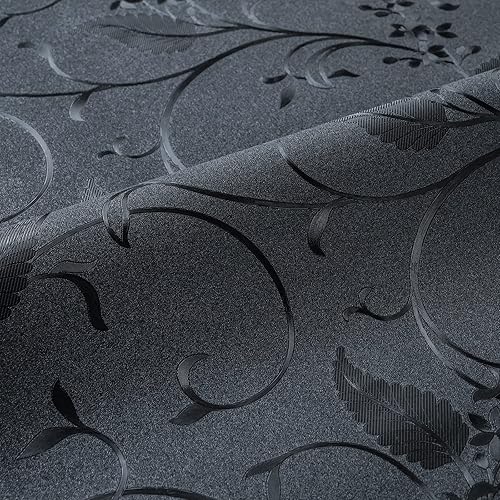 Miniatura 4 de Niviy Película de vidrio esmerilado no adhesiva de adherencia estática para puerta de baño, decoración de vidrio, película de privacidad (29.5 x 118