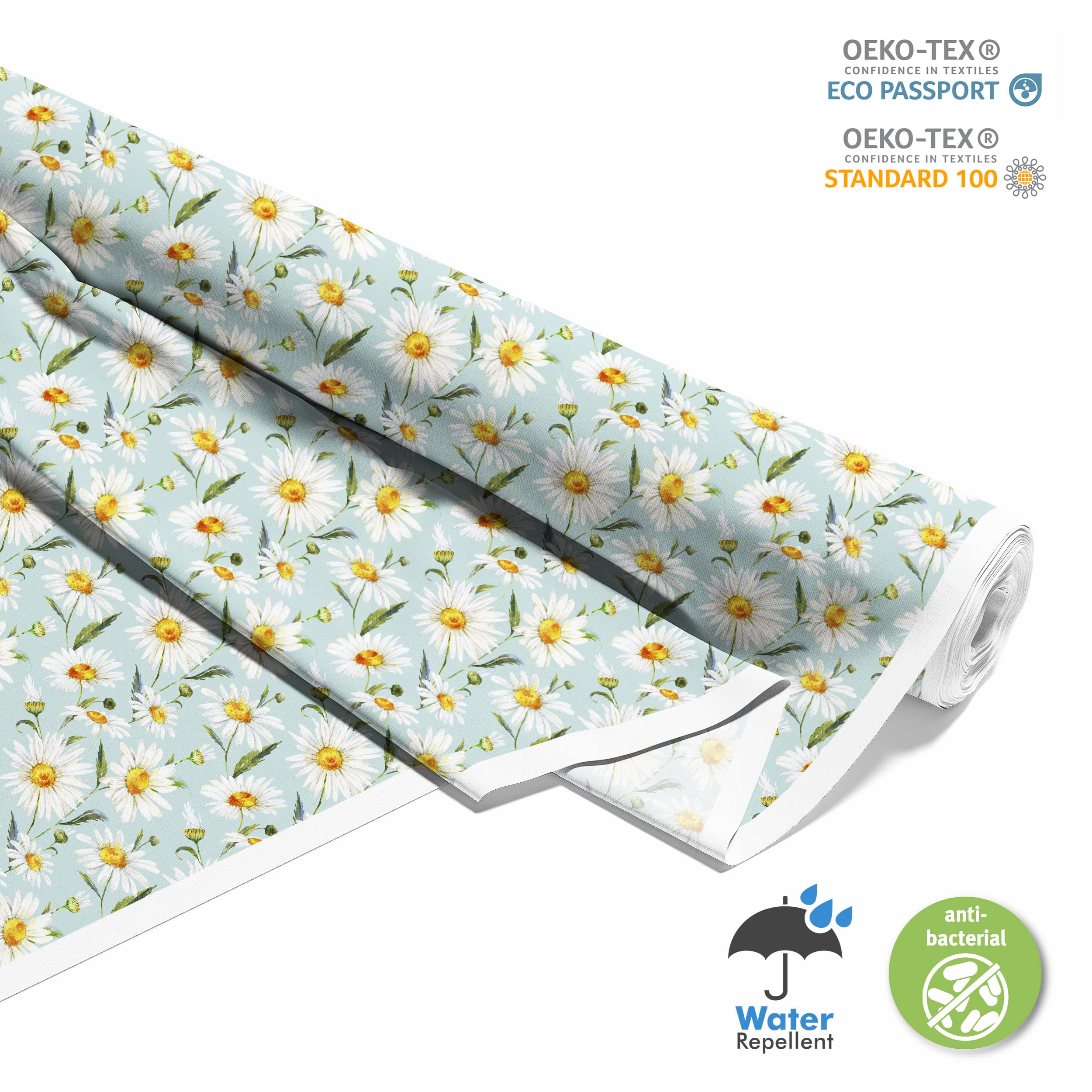 HEKO PANELS Tessuti Per Tappezzeria Al Metra Stoffa Rivestimenti Di Mobili Sedie Poltrone Divani Cuscini Pouf Impermeabile Fiori Uccelli 5 Metri 155 x 500 cm