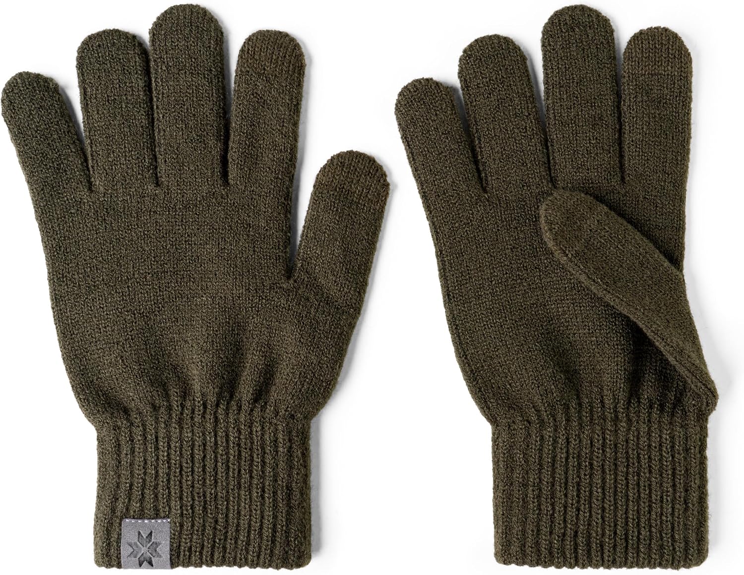 Britt's Knits Men's Craftsman Gloves Warm Winter Rib Knit Tech Compatible Gloves