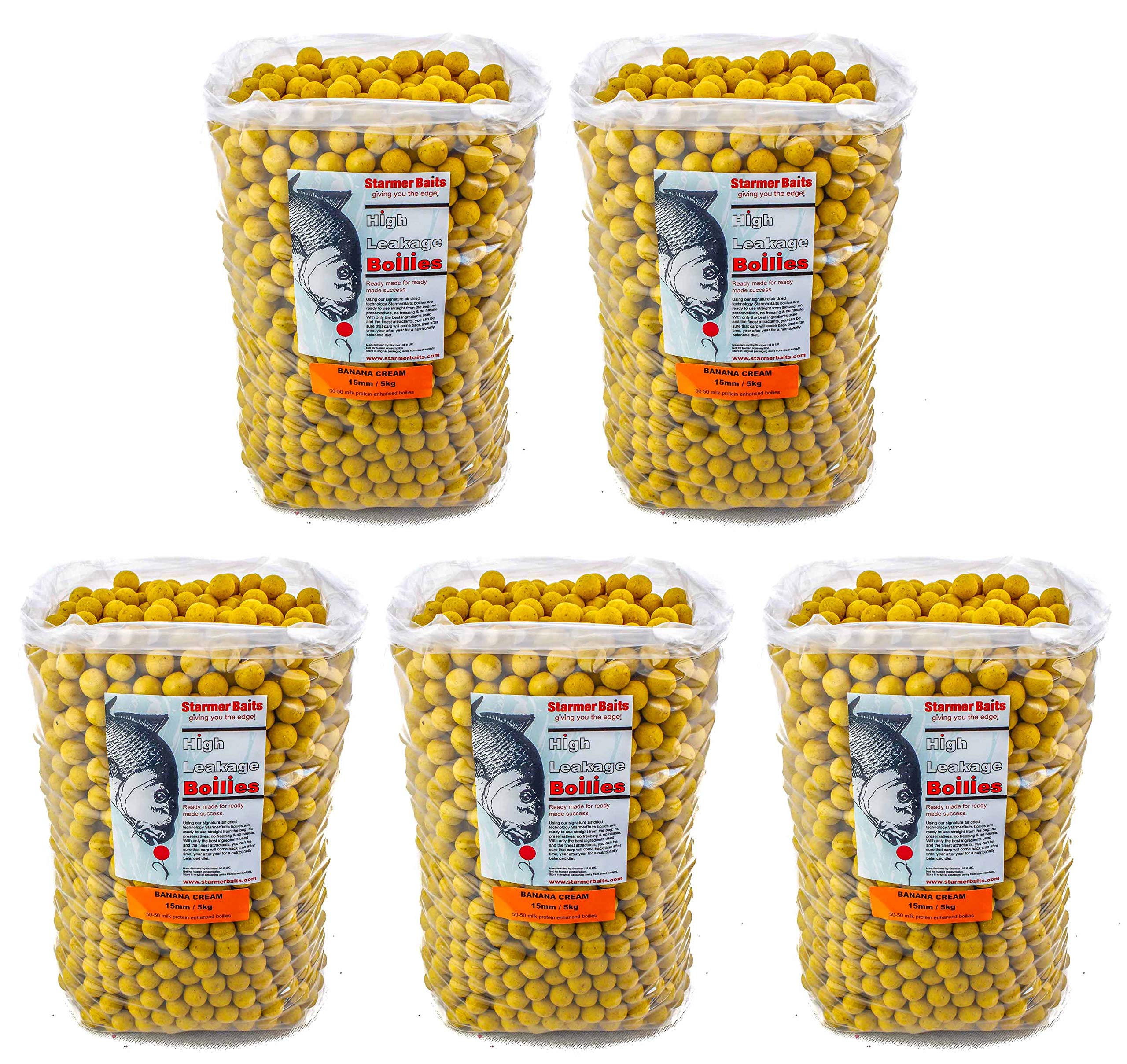 starmerbaits Banana cream/boilies / 15mm / 25kg