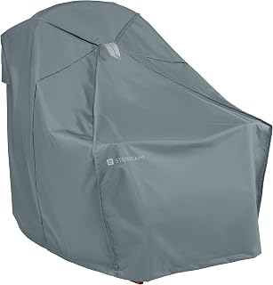 Classic Accessories 56-375-011001-EC Storigami Easy Fold Adirondack Chair Cover, Grey, Monument