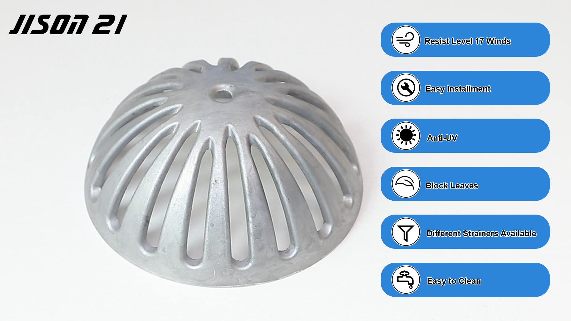 Coladores para drenaje de piso 3 unidades aluminio resistente miniatura 7