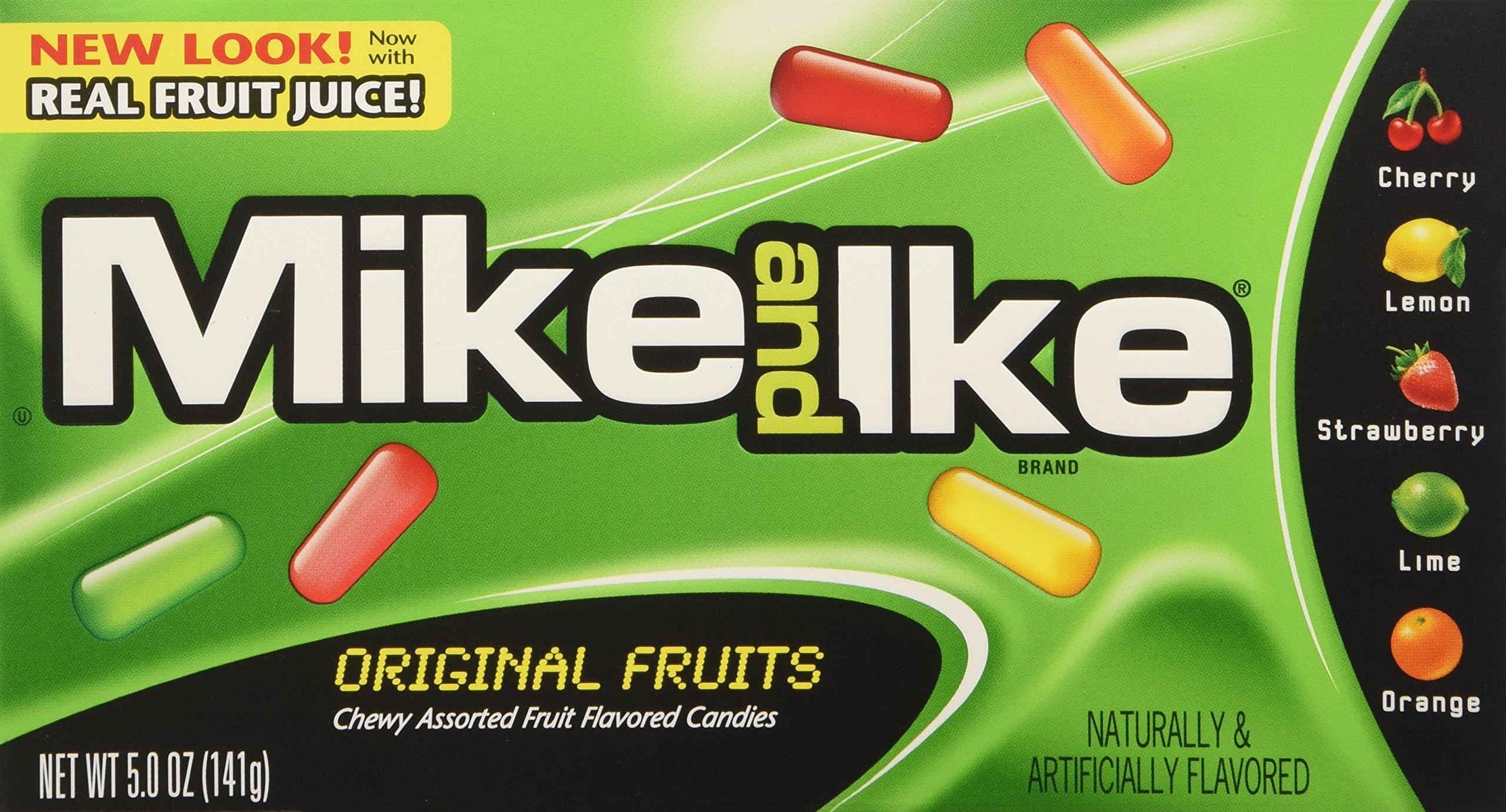 Mike & Ike and Original Fruits 5 Ounce Box (Pack of 2)