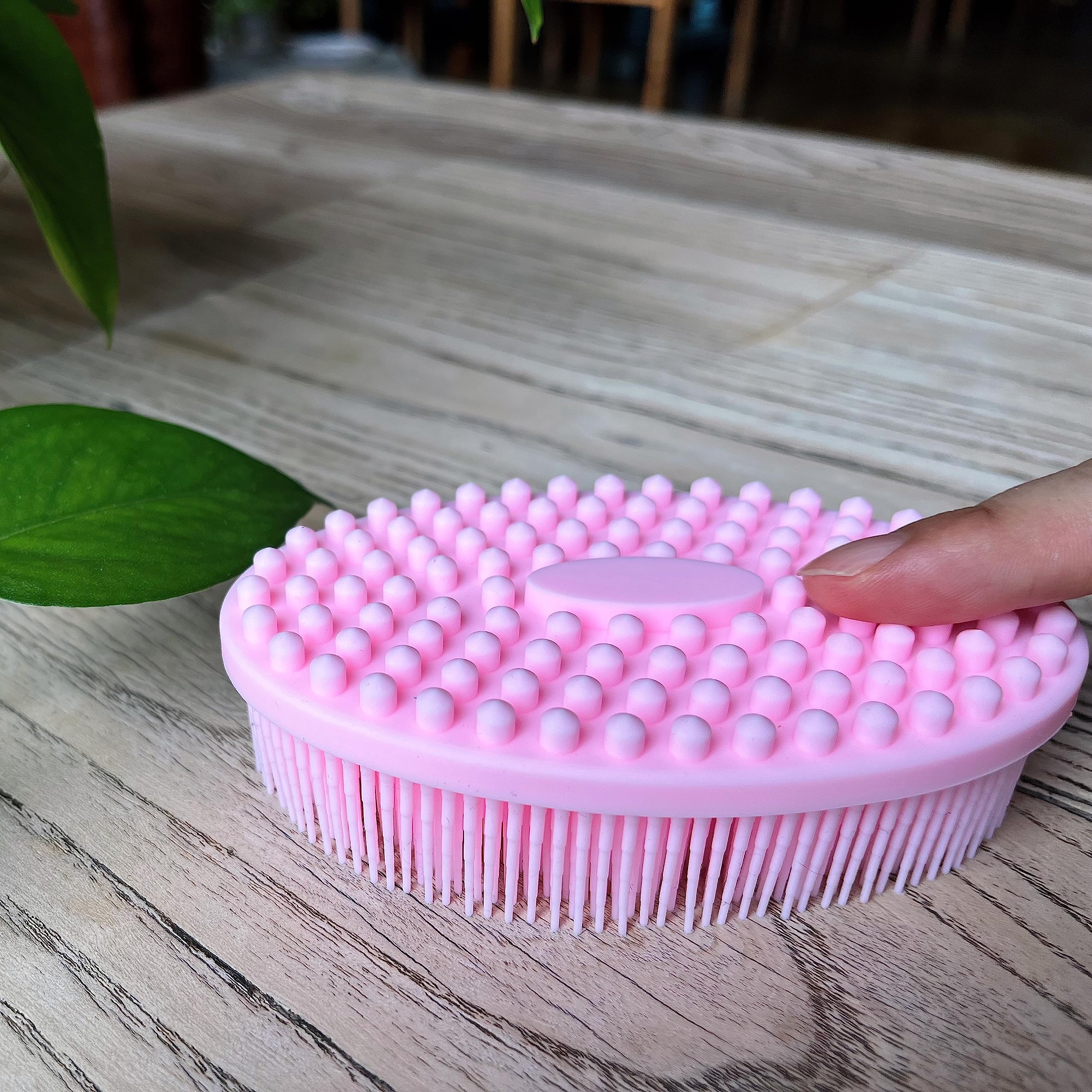 Premium Sensory Brush for Kids or Autism,Soft Silicone Body Scrubber,2 in 1 Sensory Room Occupational Therapy Brushes,Silicone Loofah,Pet Shower Brush Bath Brush Shampoo Brush - Image 3