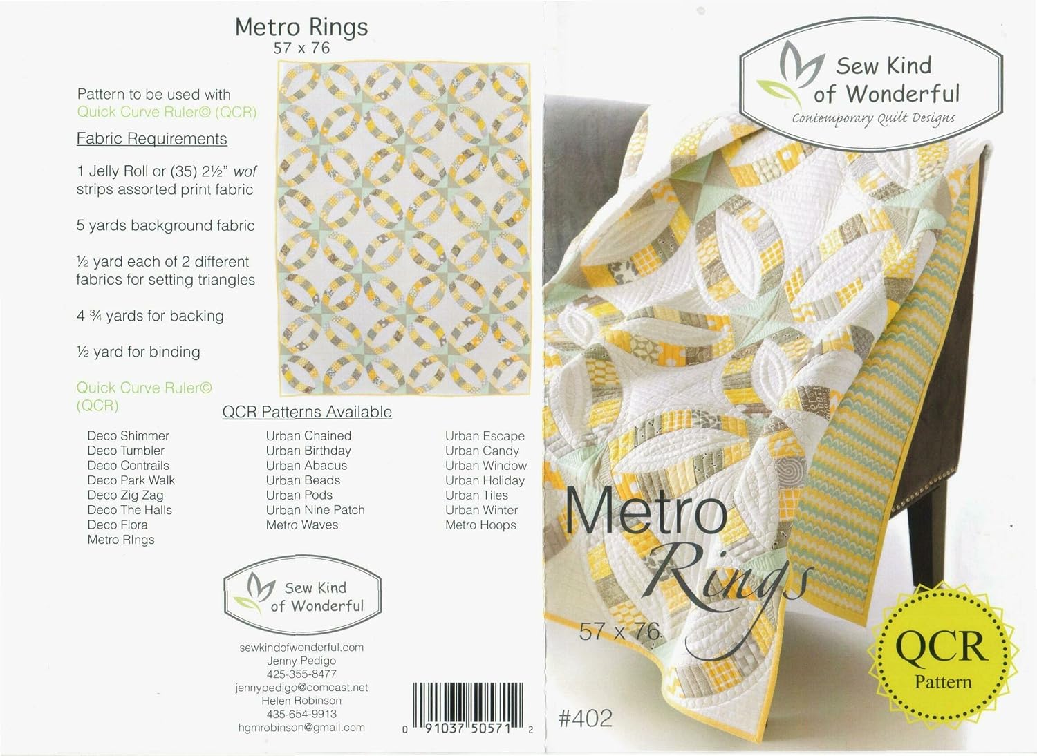 Sew Kind of Wonderful Metro Rings pattern