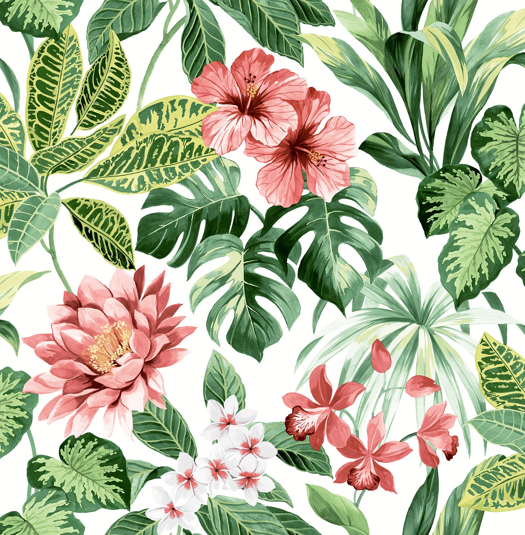 Josefa Green Tropical Wallpaper