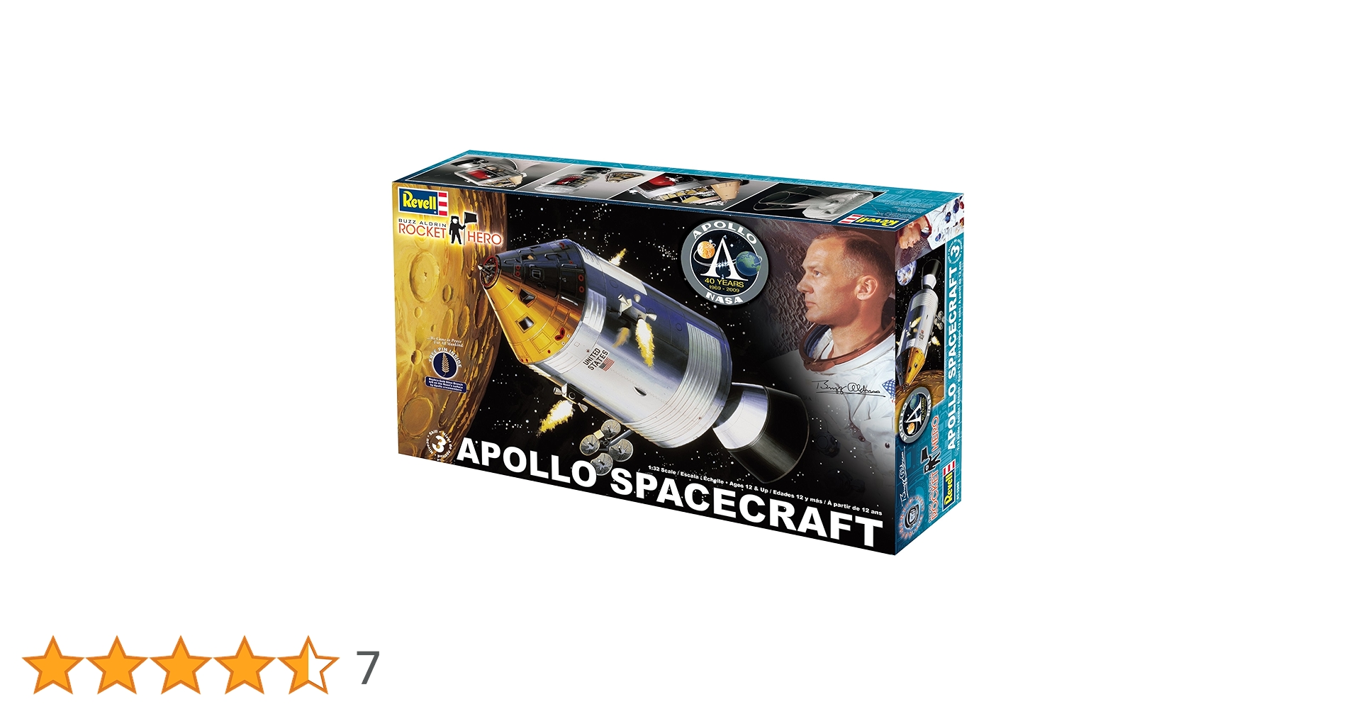 Amazon.co.jp: 1/32 アポロ 宇宙船 インテリア付き : Hobbies