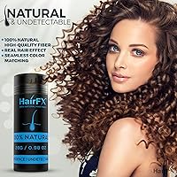 Vista 2 de Fibras capilares para el cabello fino (marrón oscuro), indetectables y naturales, botella gigante de 0.11 onzas, engrosador de cabello + cabello más