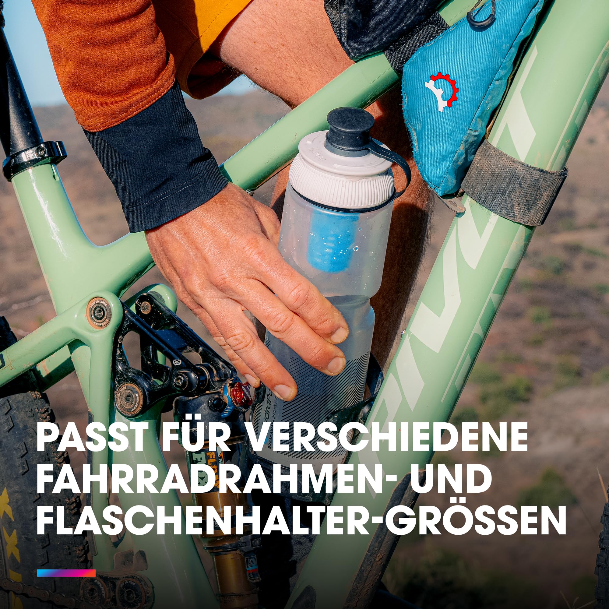 HydraPak Breakaway+ Filter Wasserflasche (20oz) - Wandern & Radfahren Squeeze Wasserflasche, Passt Rucksäcke & Fahrradkäfige - Klar