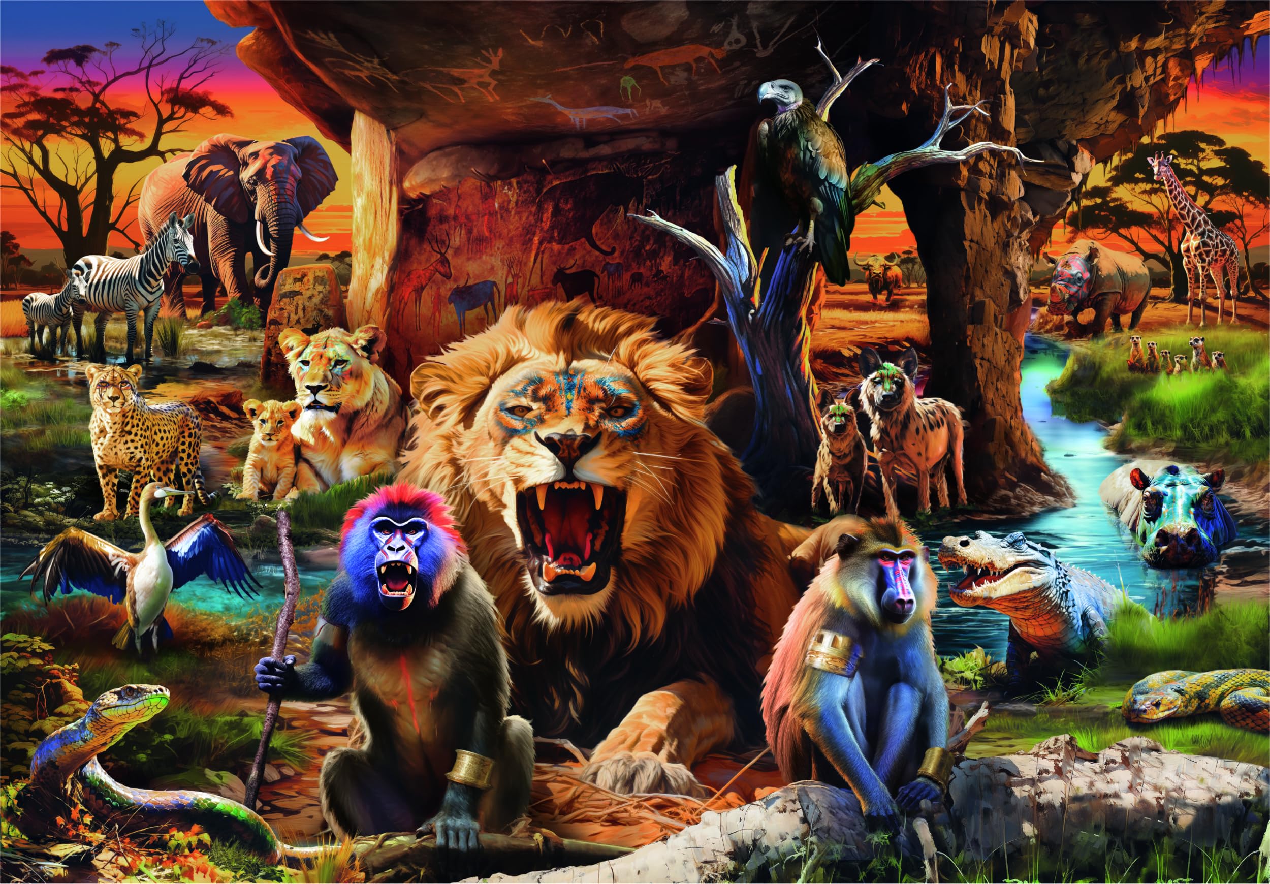 The African Gathering - 2000 Pieces Clemtoni UK